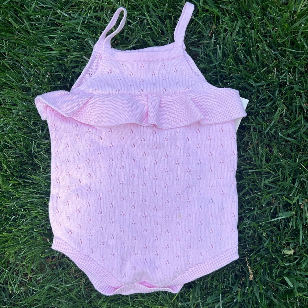 Cat & Jack Baby Pink Ruffled Bodysuit